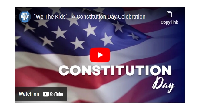 Teaching and Learning Joins Forces with Video Production Pathway for Constitution Day 9/17/24