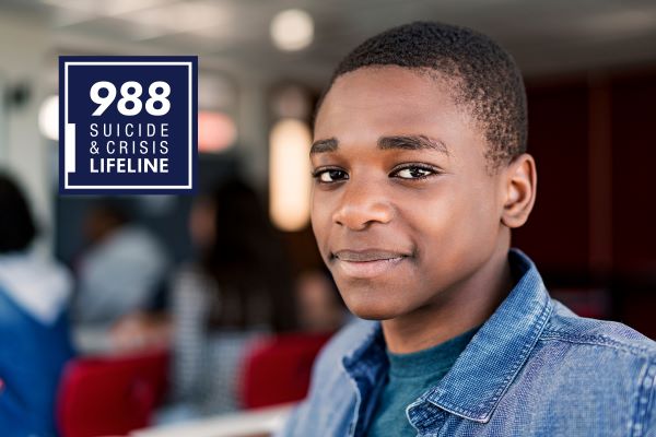 Young man looking at camera