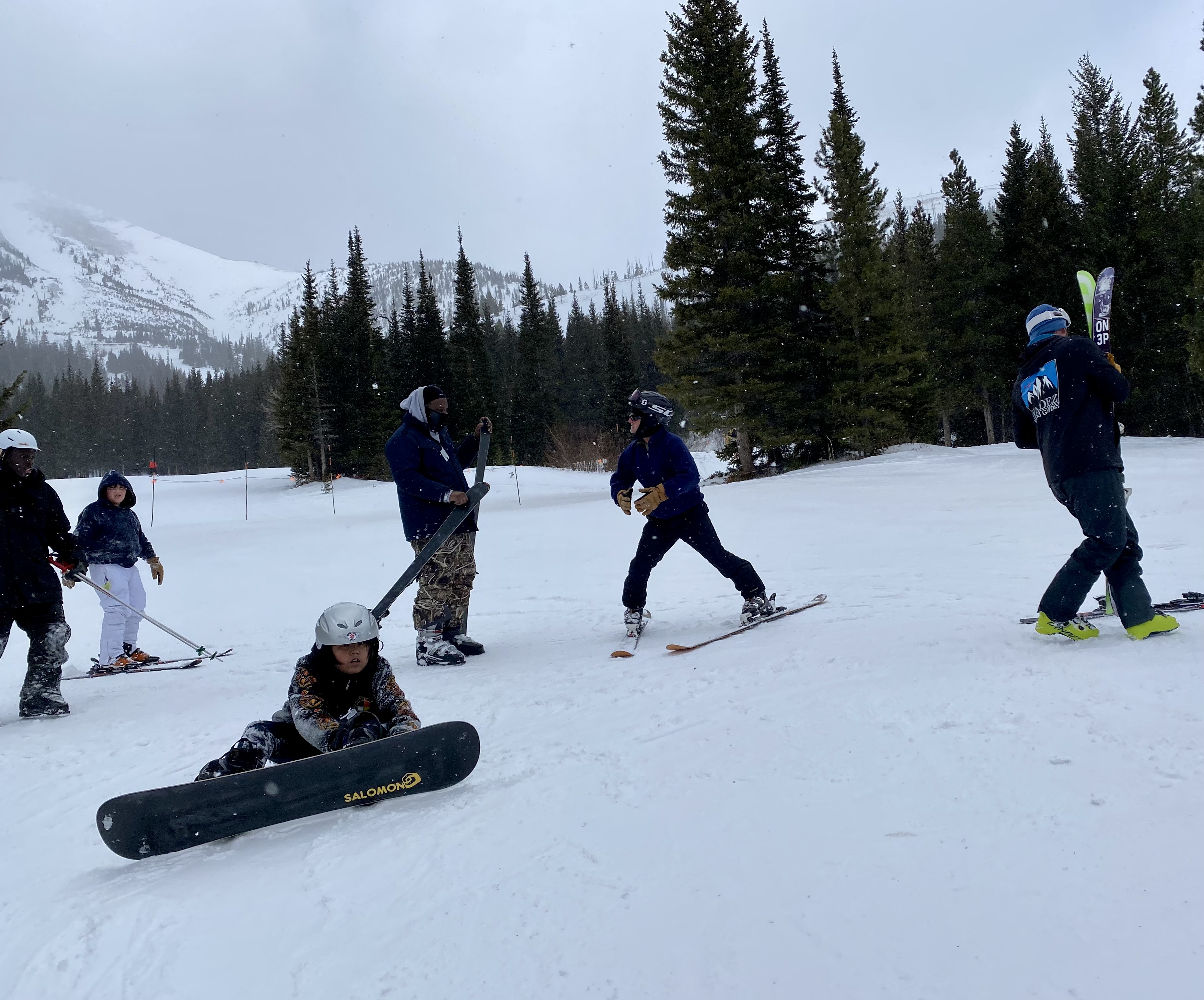 Students Skiing