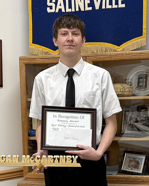 Logan McCartney, April KSOM Logan McCartney, April KSOM