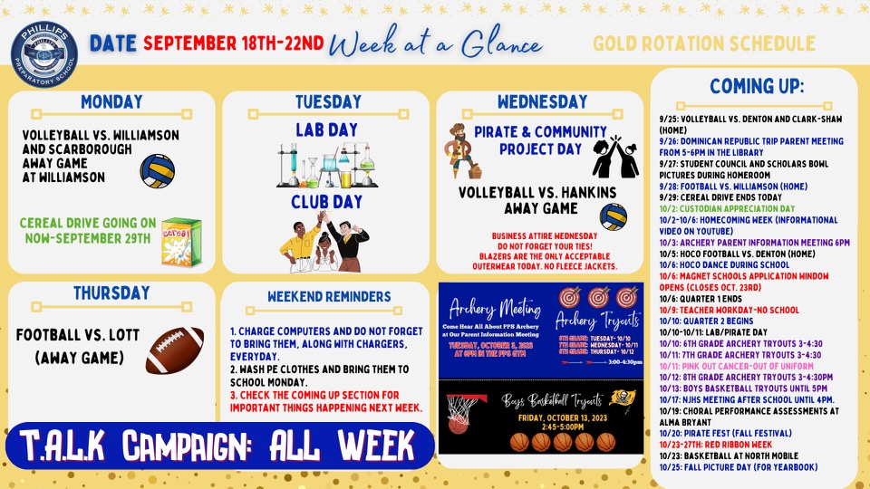 WAG 9/18-9/22