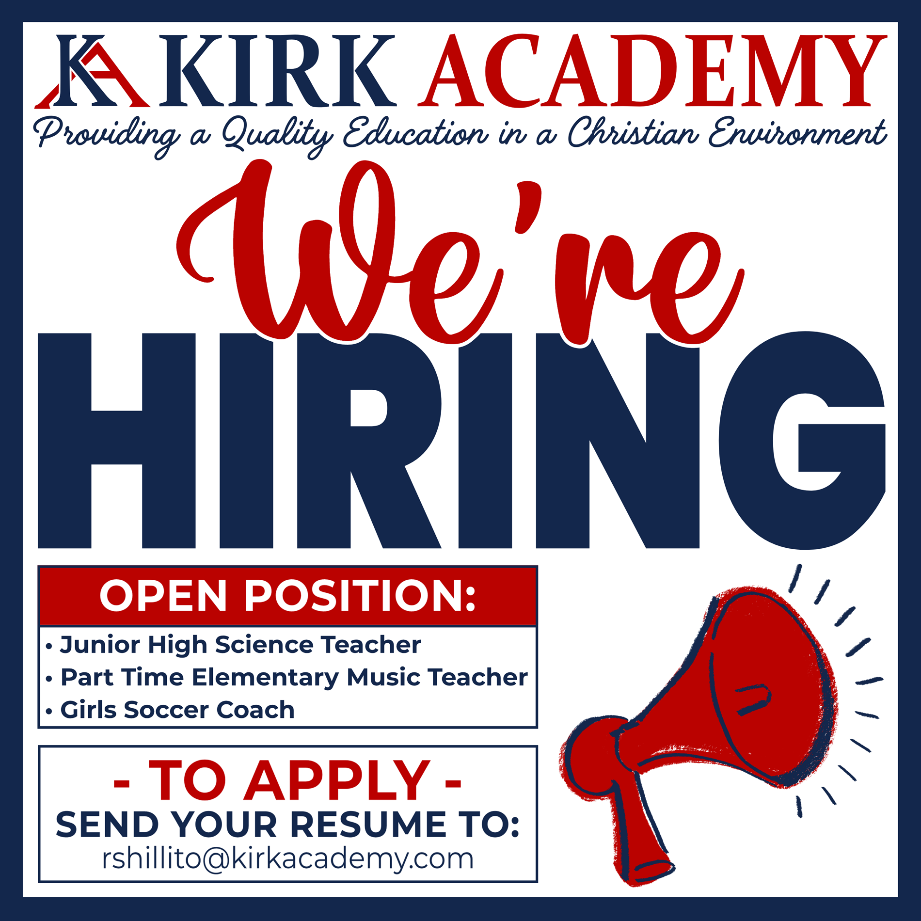 We're Hiring!