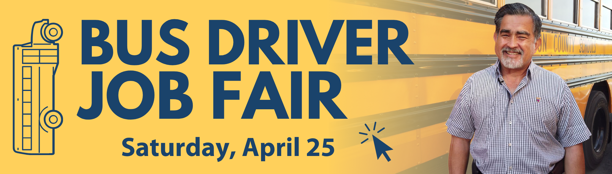 Bus Driver Job Fair - Saturday, April 25. Click for more information.