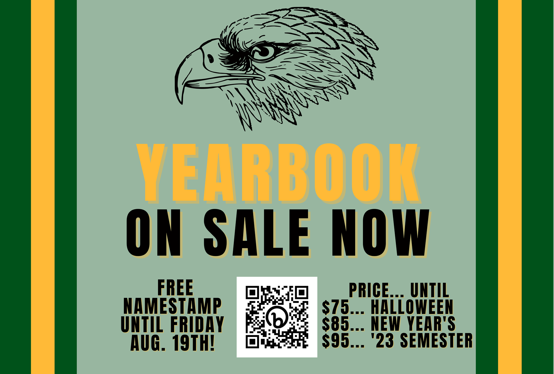 yearbook sale poster