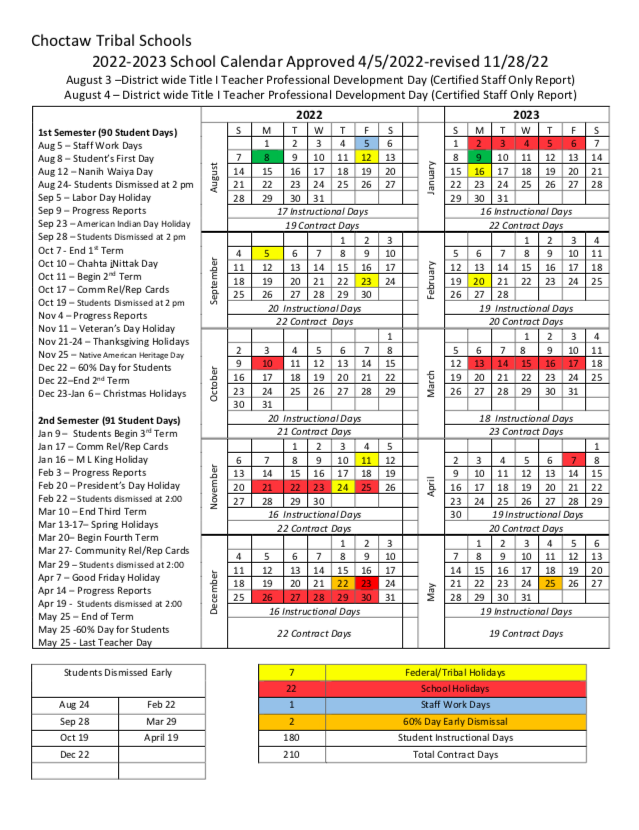 CTS Printable Calendar