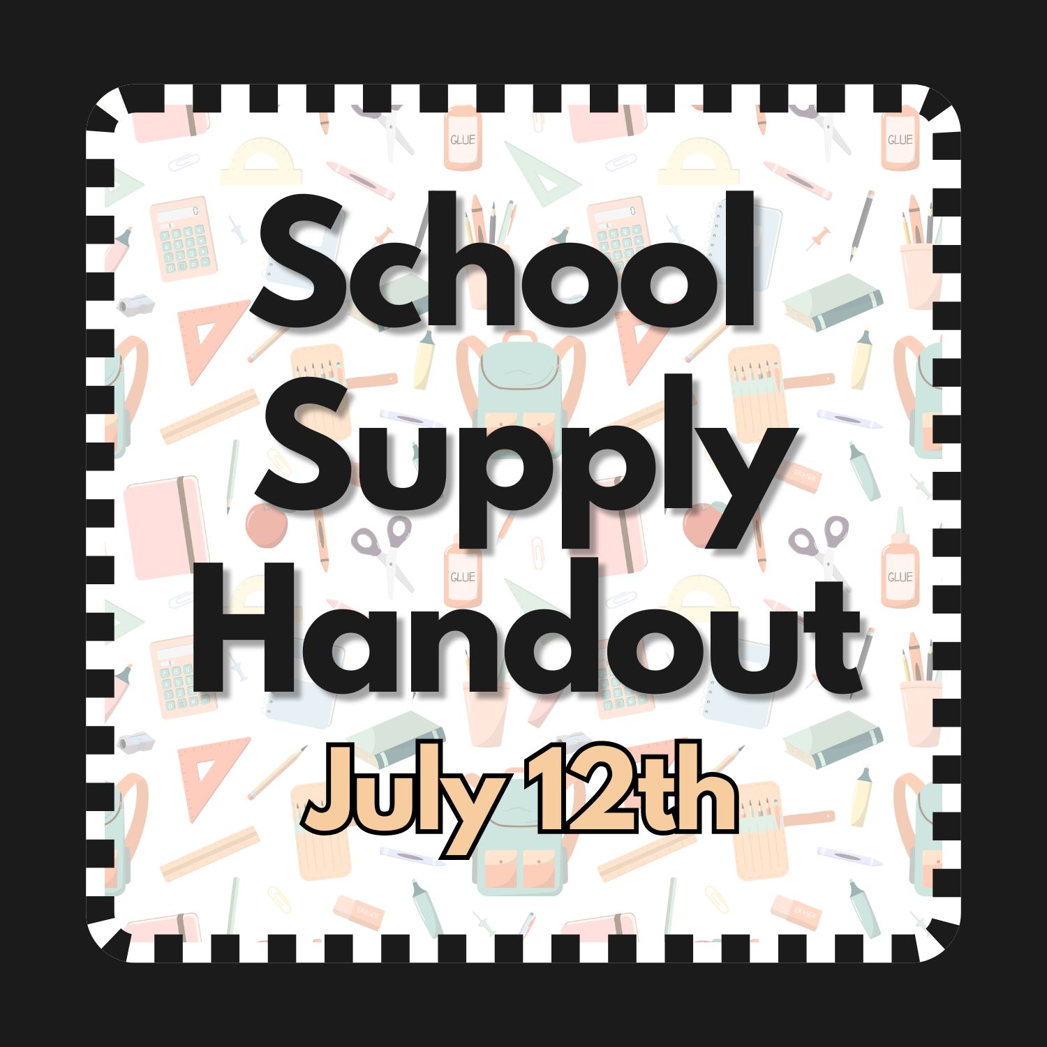 school supply handout