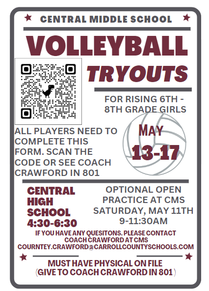 Volleyball tryouts