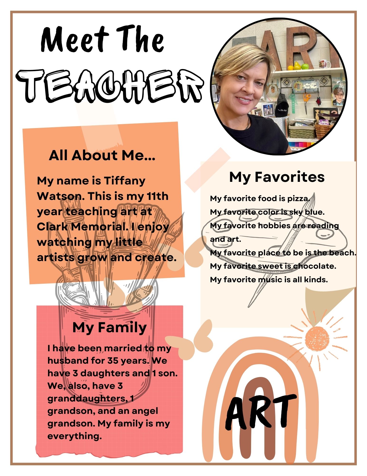 Mrs. Tiffany Watson - ART Teacher