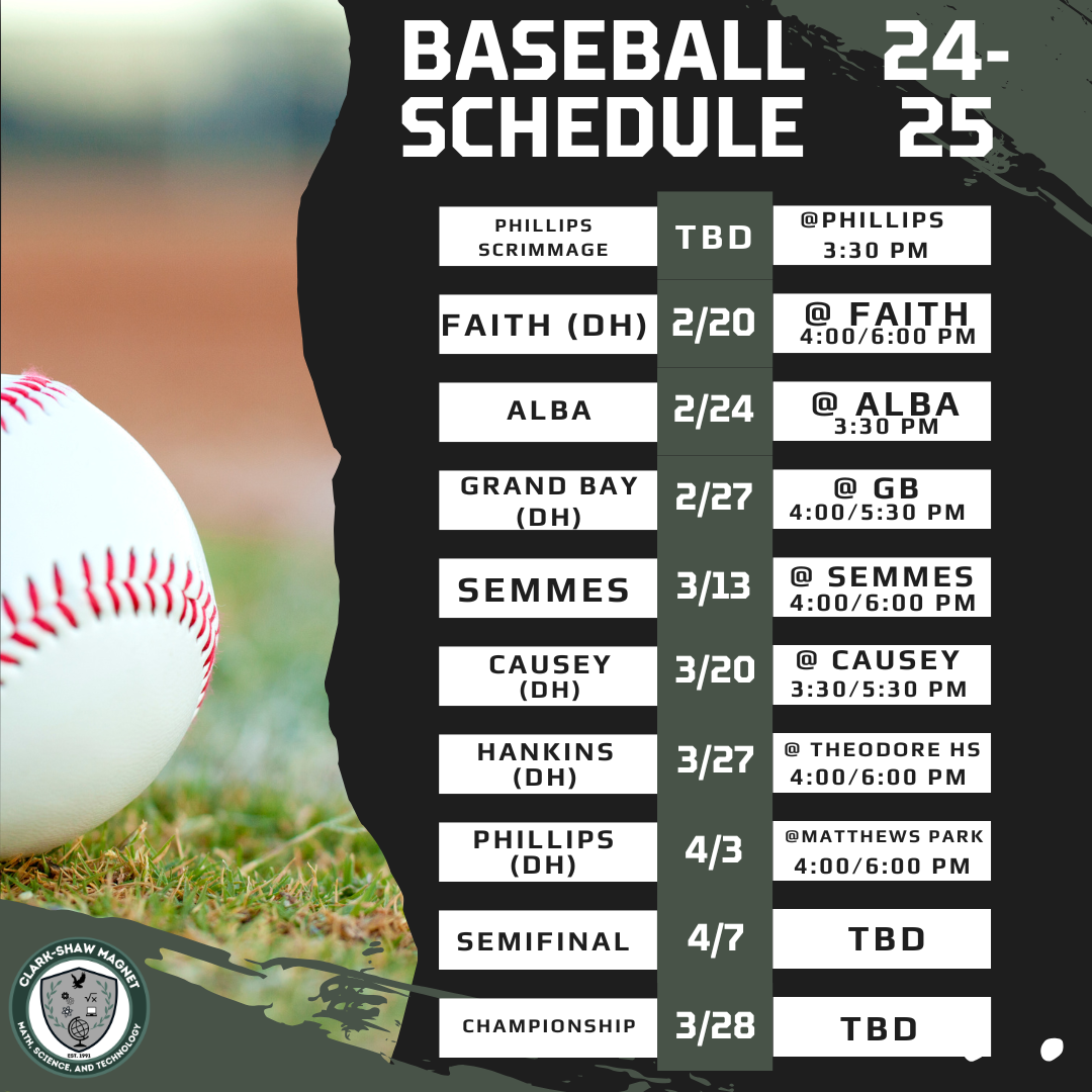 Baseball Schedule 24-25