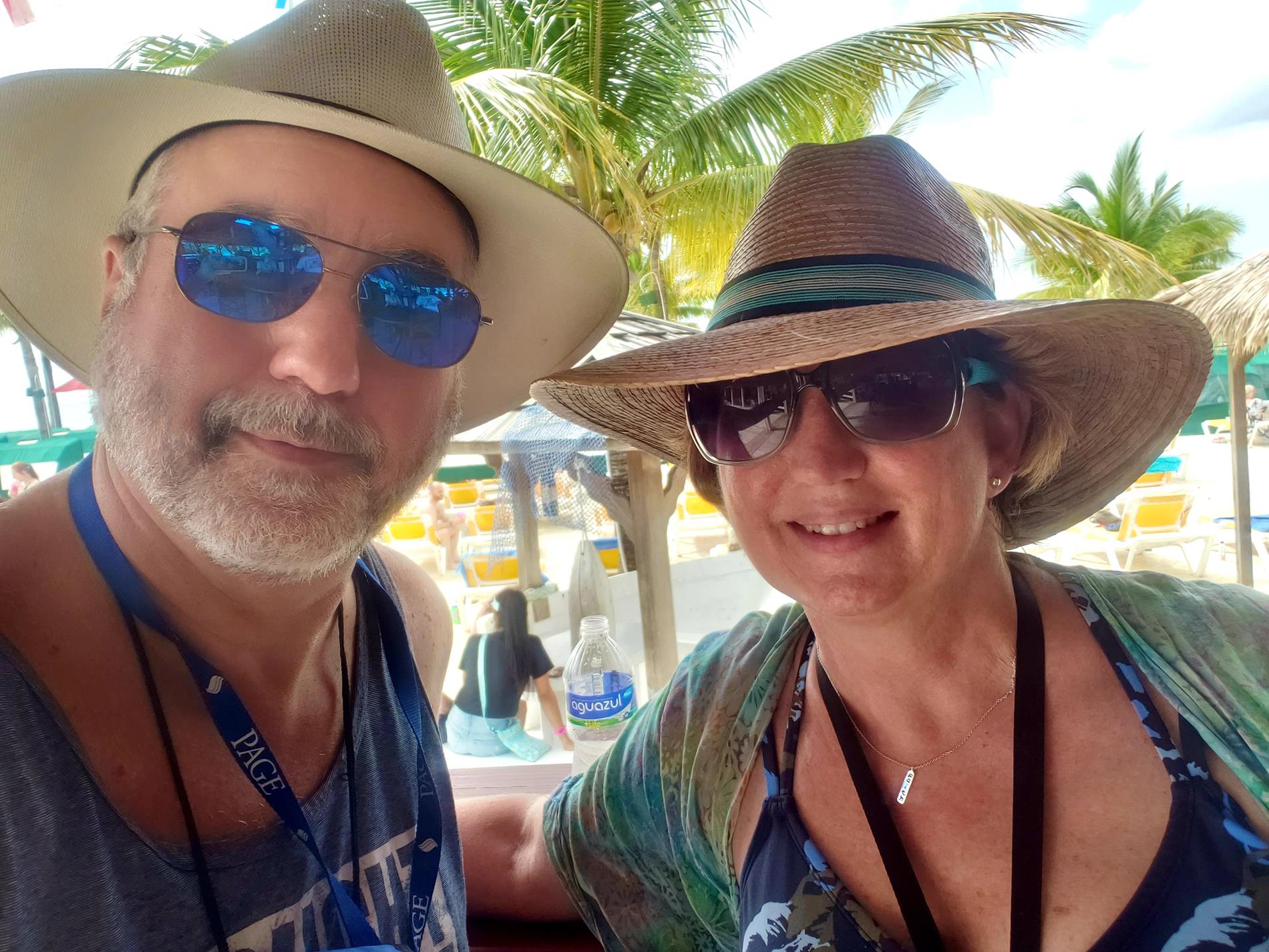Me and My Wife, Rachel, on Vacation in the Western Caribbean