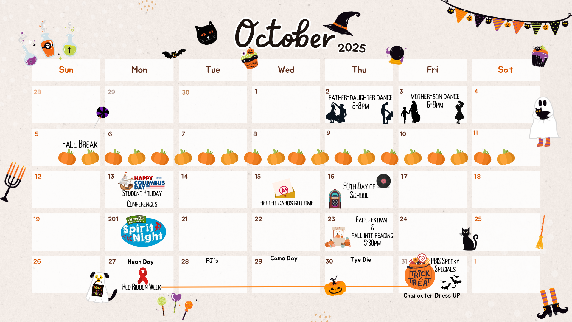 October 2025 Calendar