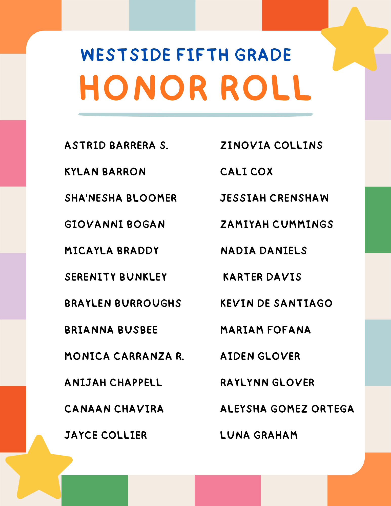 Honor Roll