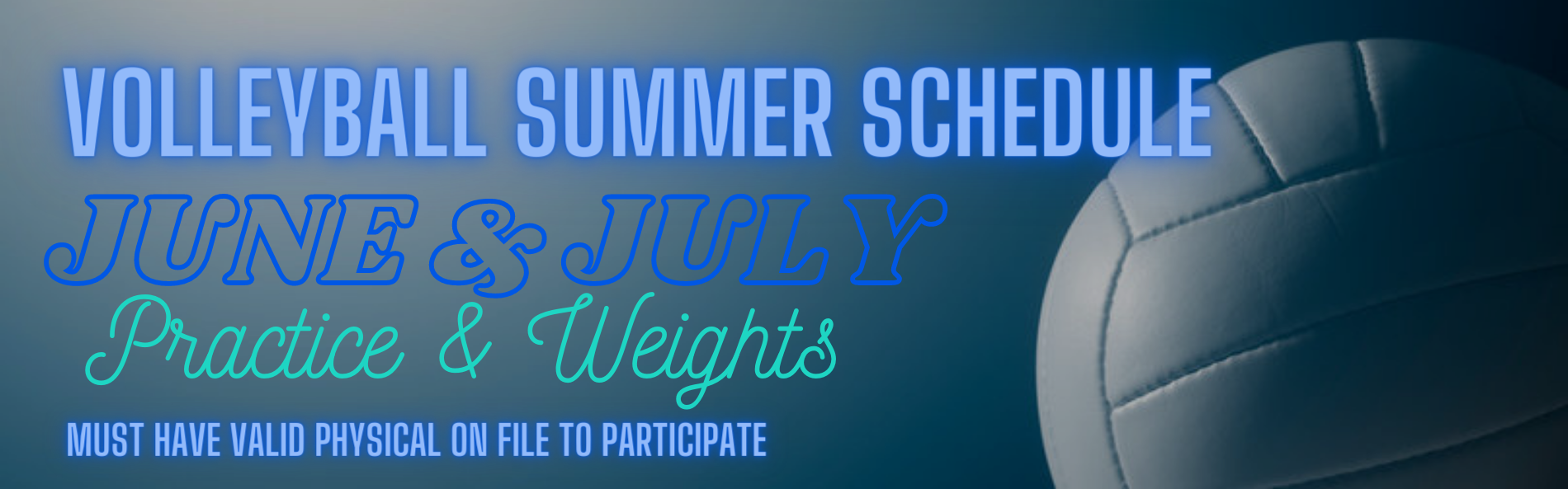 Volleyball Summer Schedule