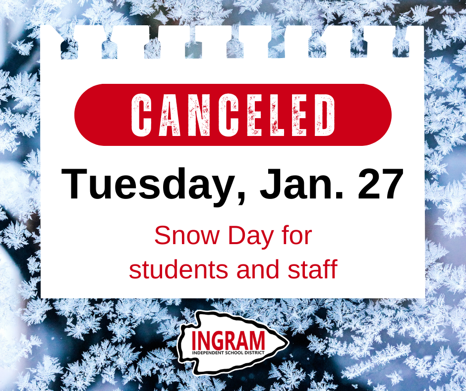 School Canceled Jan 27