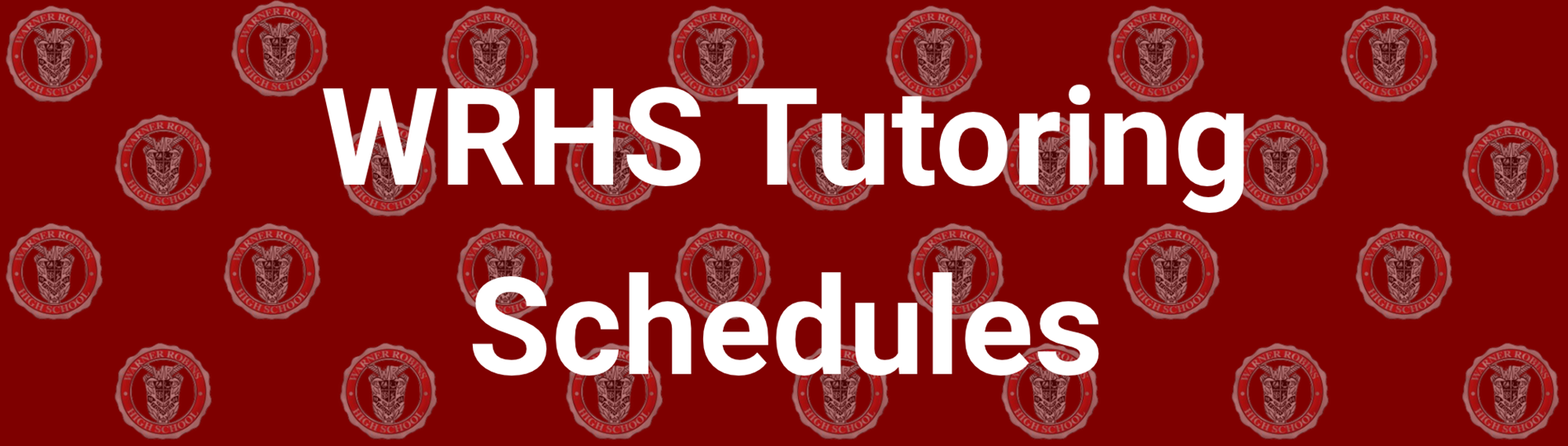 WRHS Tutoring Schedules