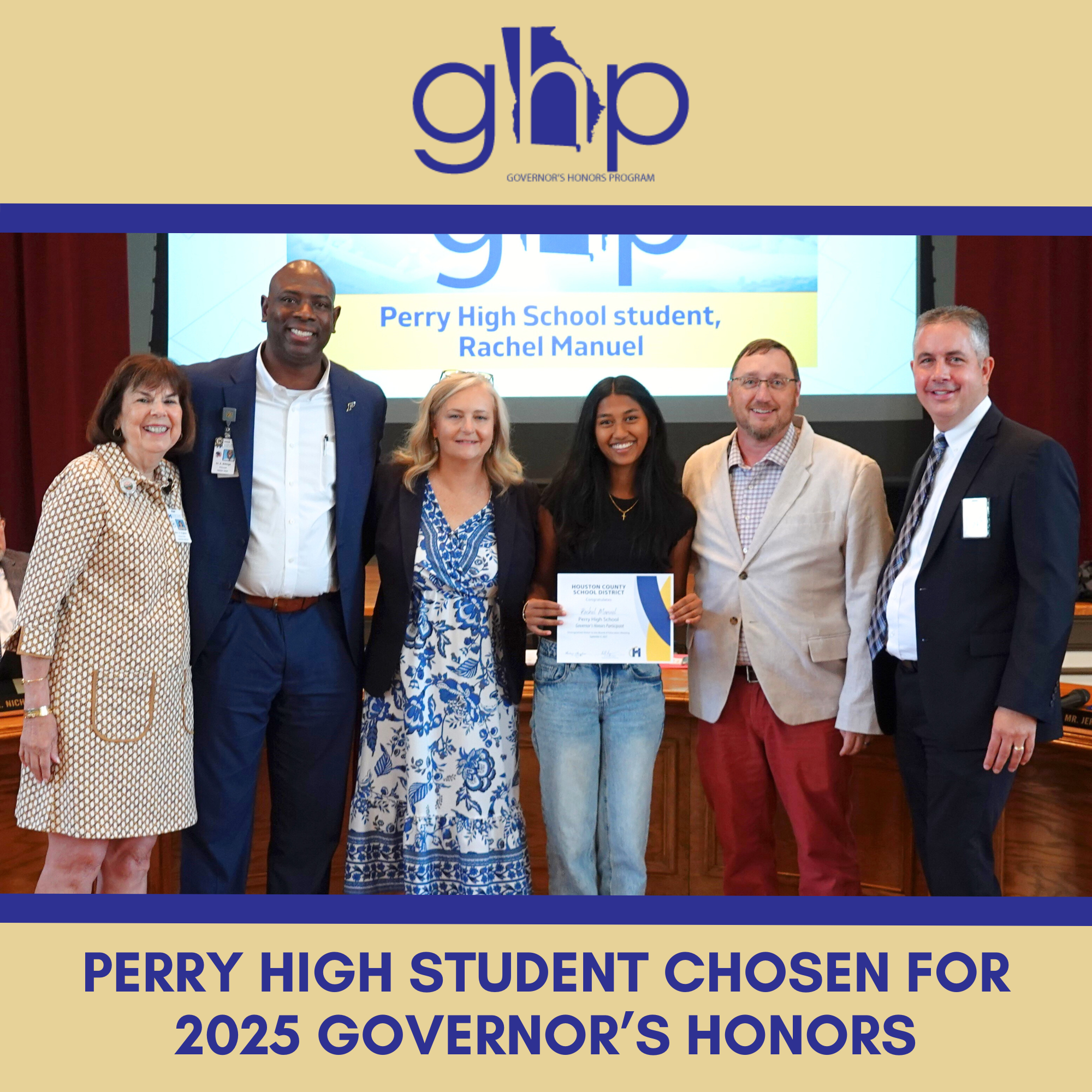 Perry High Student Chosen for 2025 Governor's Honors