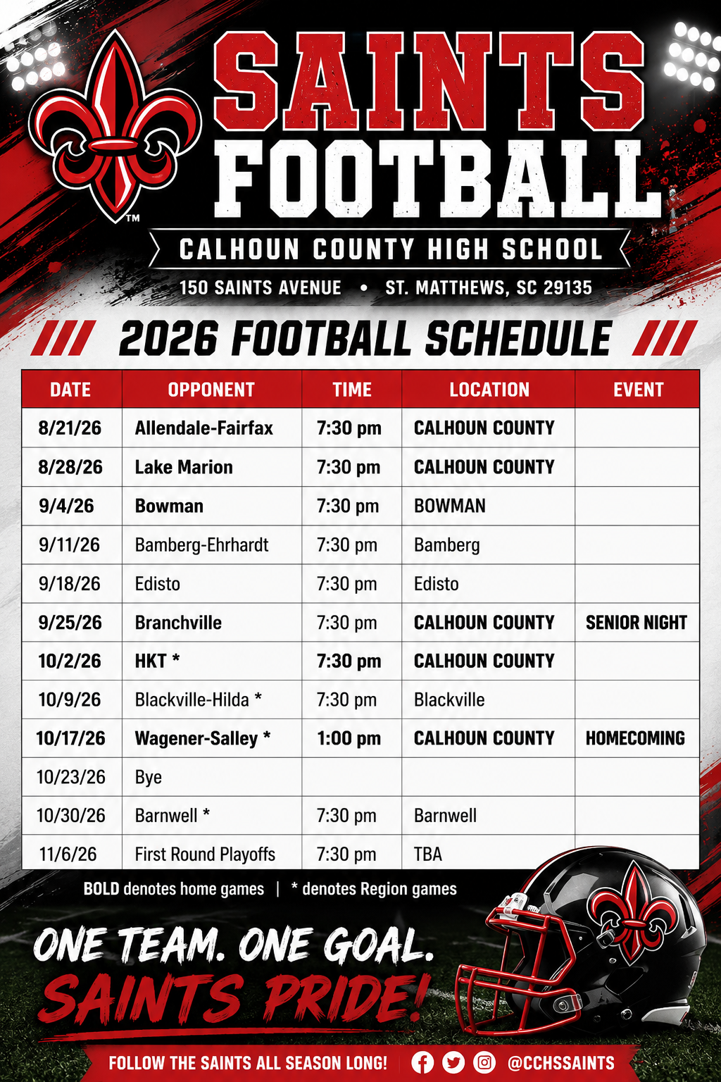 Football Schedule
