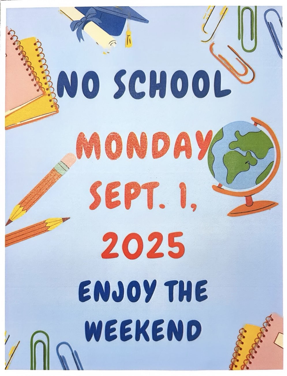 Enjoy your long weekend!