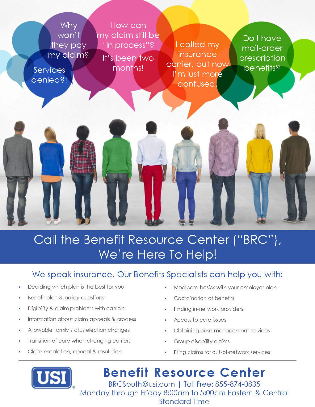 USI Benefits Resource Flyer