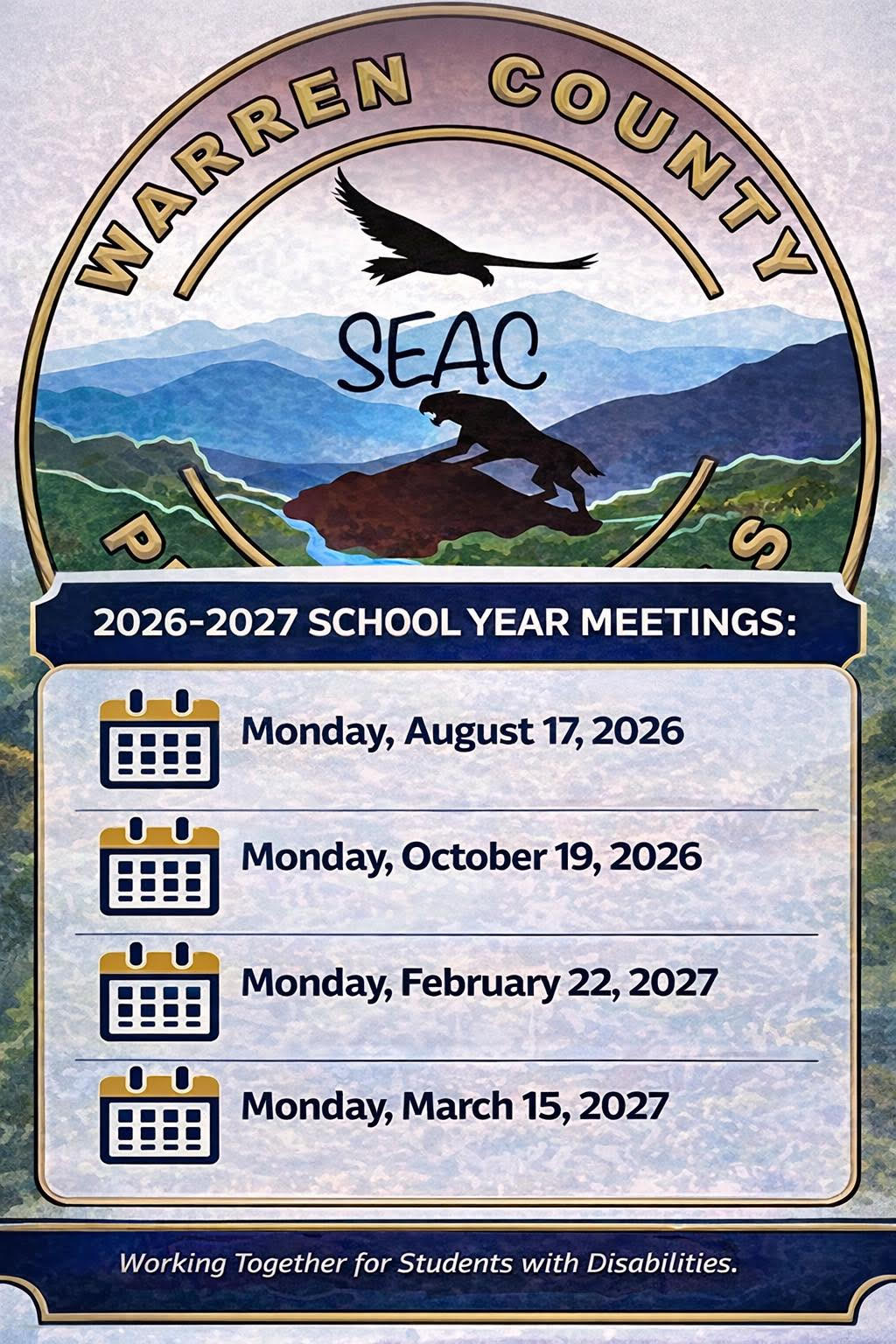 SEAC Meeting Dates