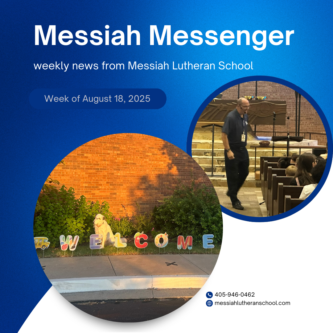 Messiah Messenger for the week of August 18, 2025