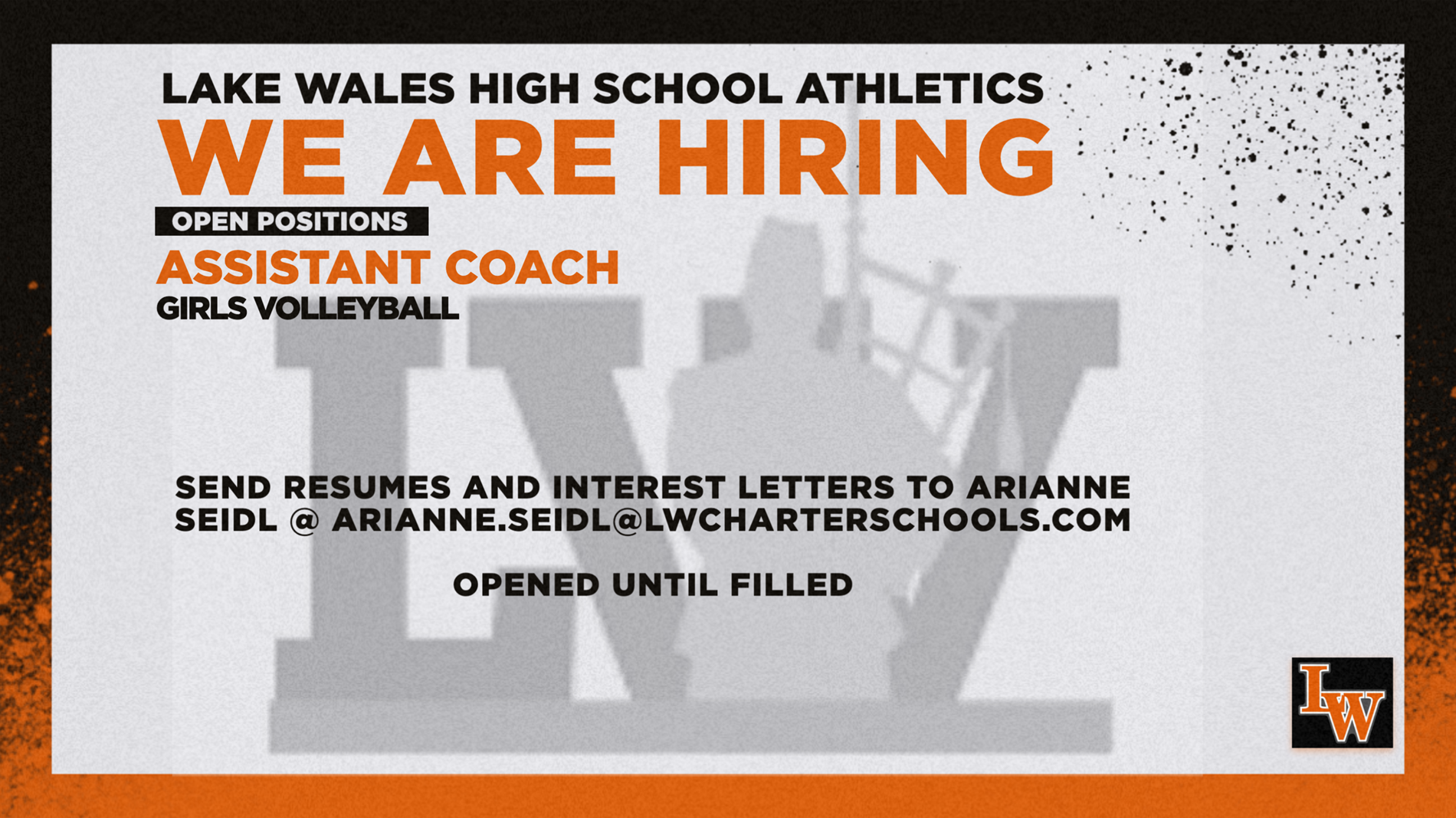 Girls Volleyball Assistant Coach Needed