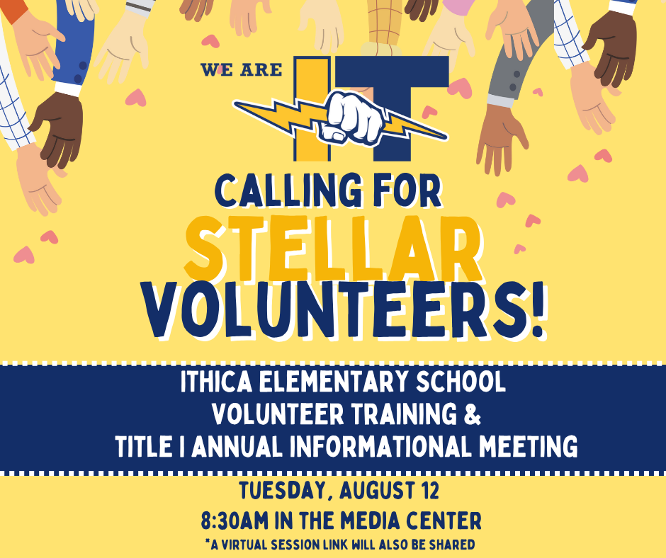 FY26 VOLUNTEER TRAINING & ANNUAL TITLE I INFORMATIONAL MEETING FLYER FY26 VOLUNTEER TRAINING & ANNUAL TITLE I INFORMATIONAL MEETING FLYER