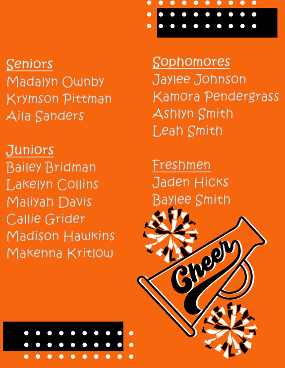 cheer roster