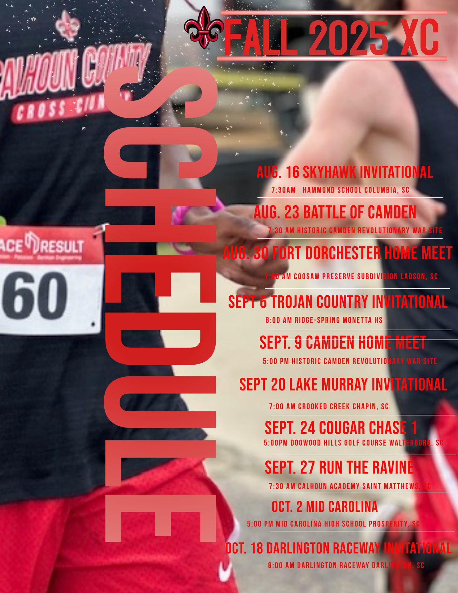 Cross Country Schedule