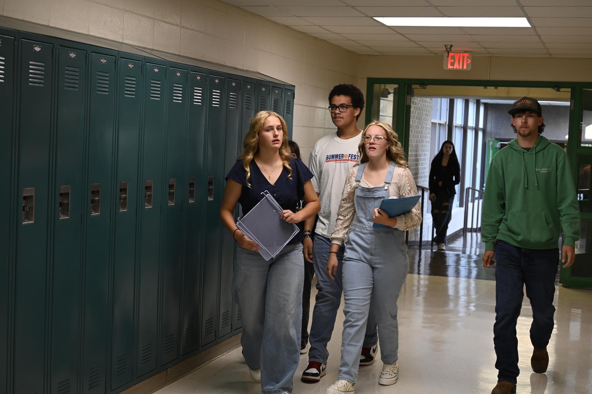 Students in hall