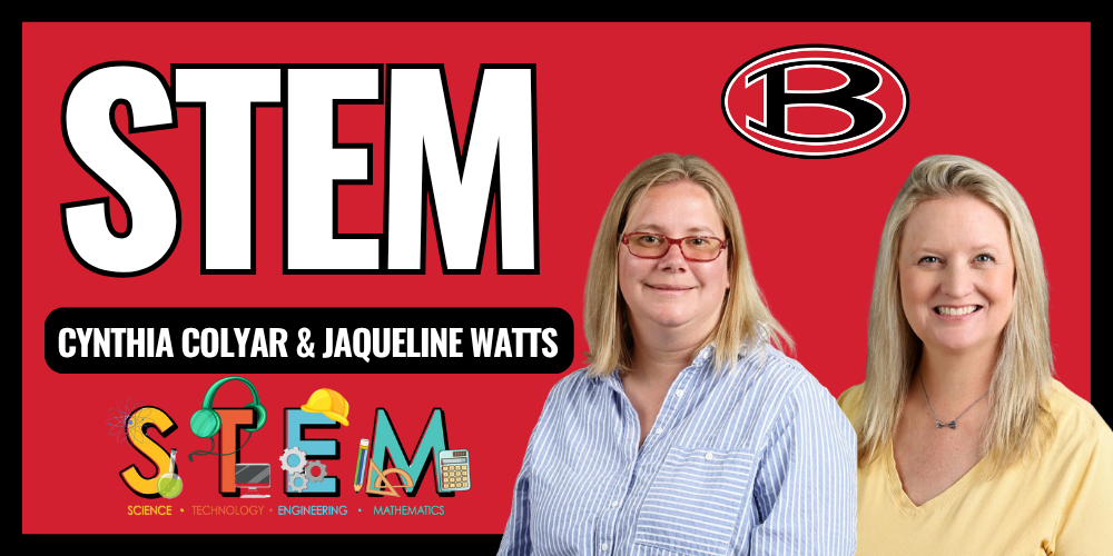 STEM Club graphic with sponsors Jaqueline Watts & Cynthia Colyar