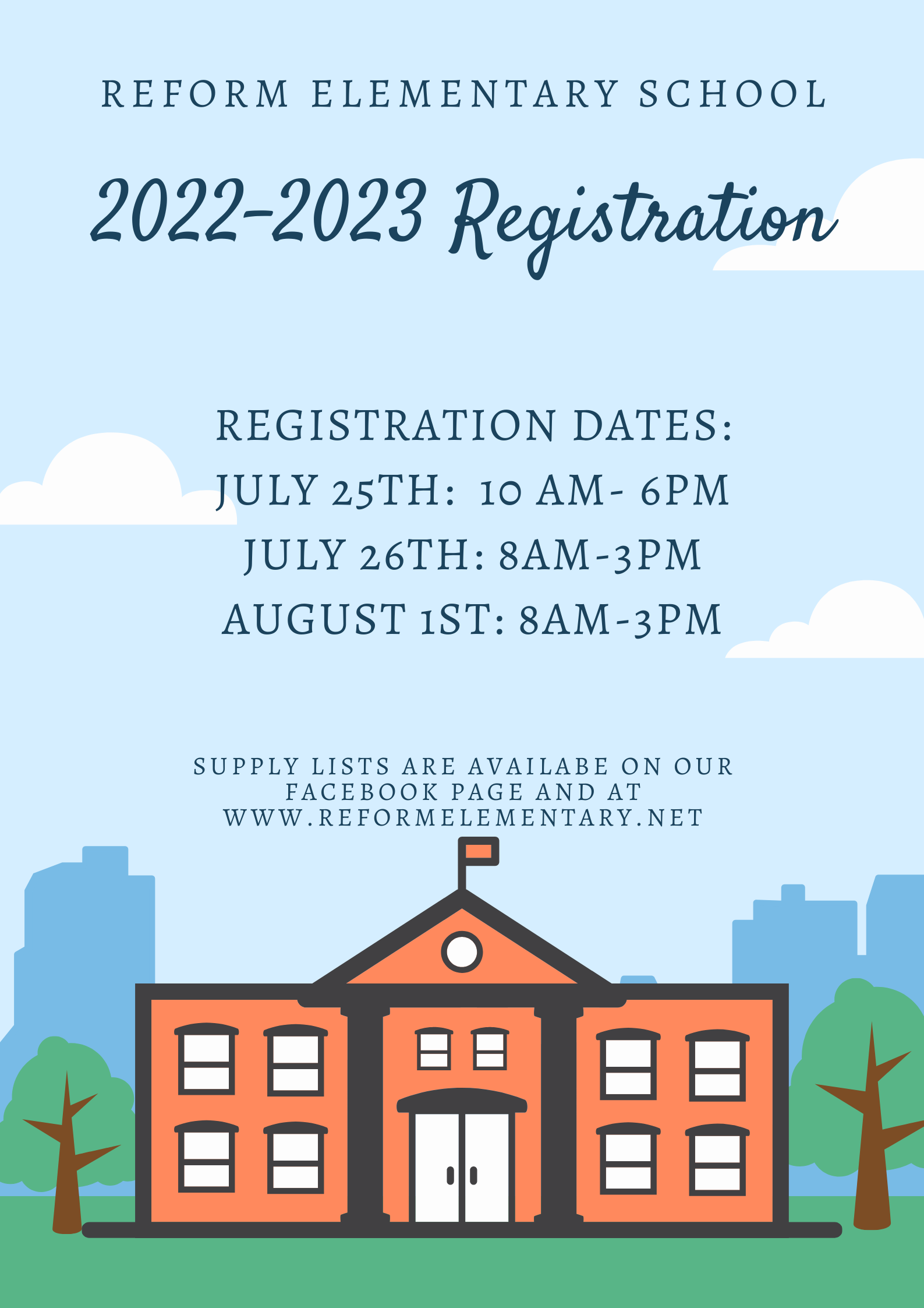 Registration July 25, 26, August 1