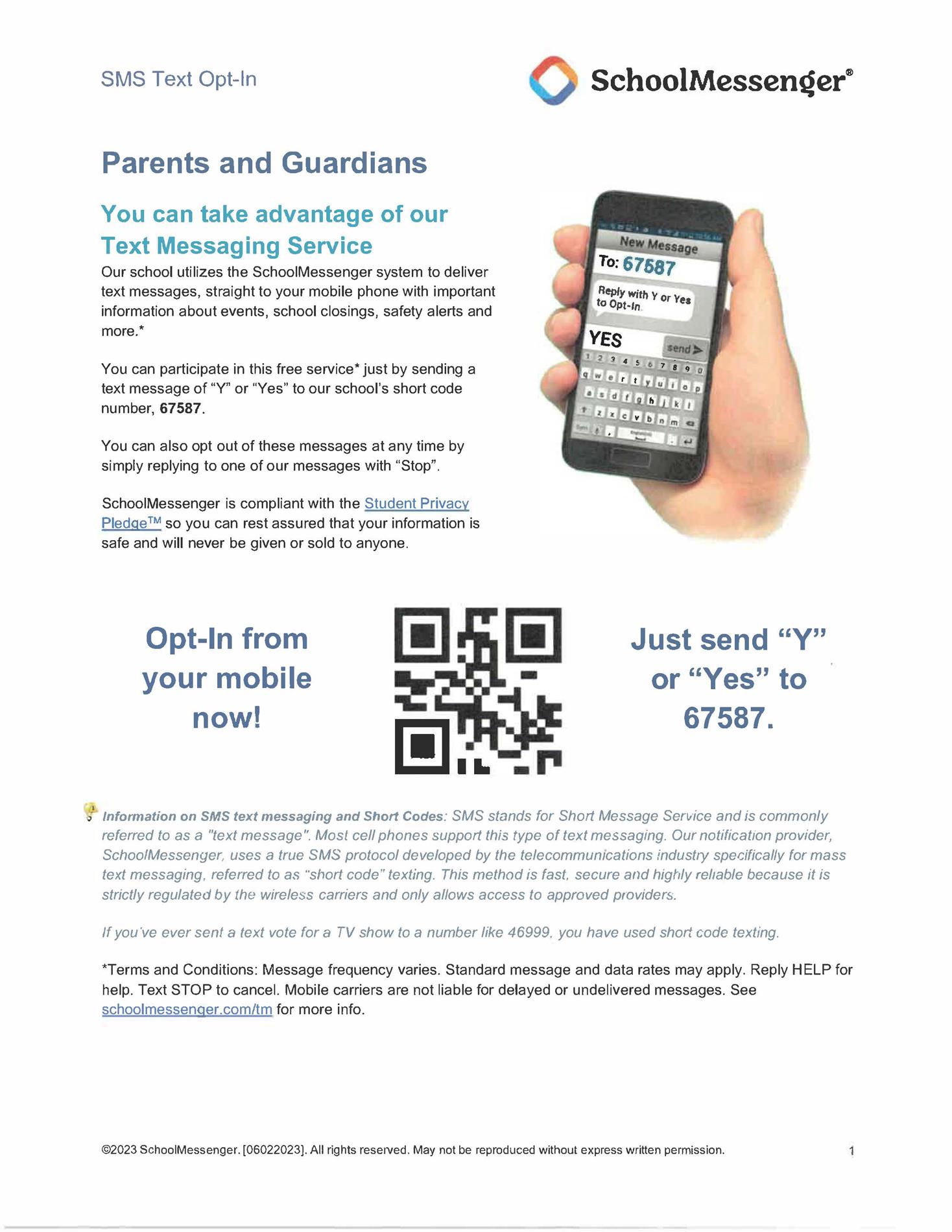 SMS Text Message Opt-In SMS Text Message Opt-In