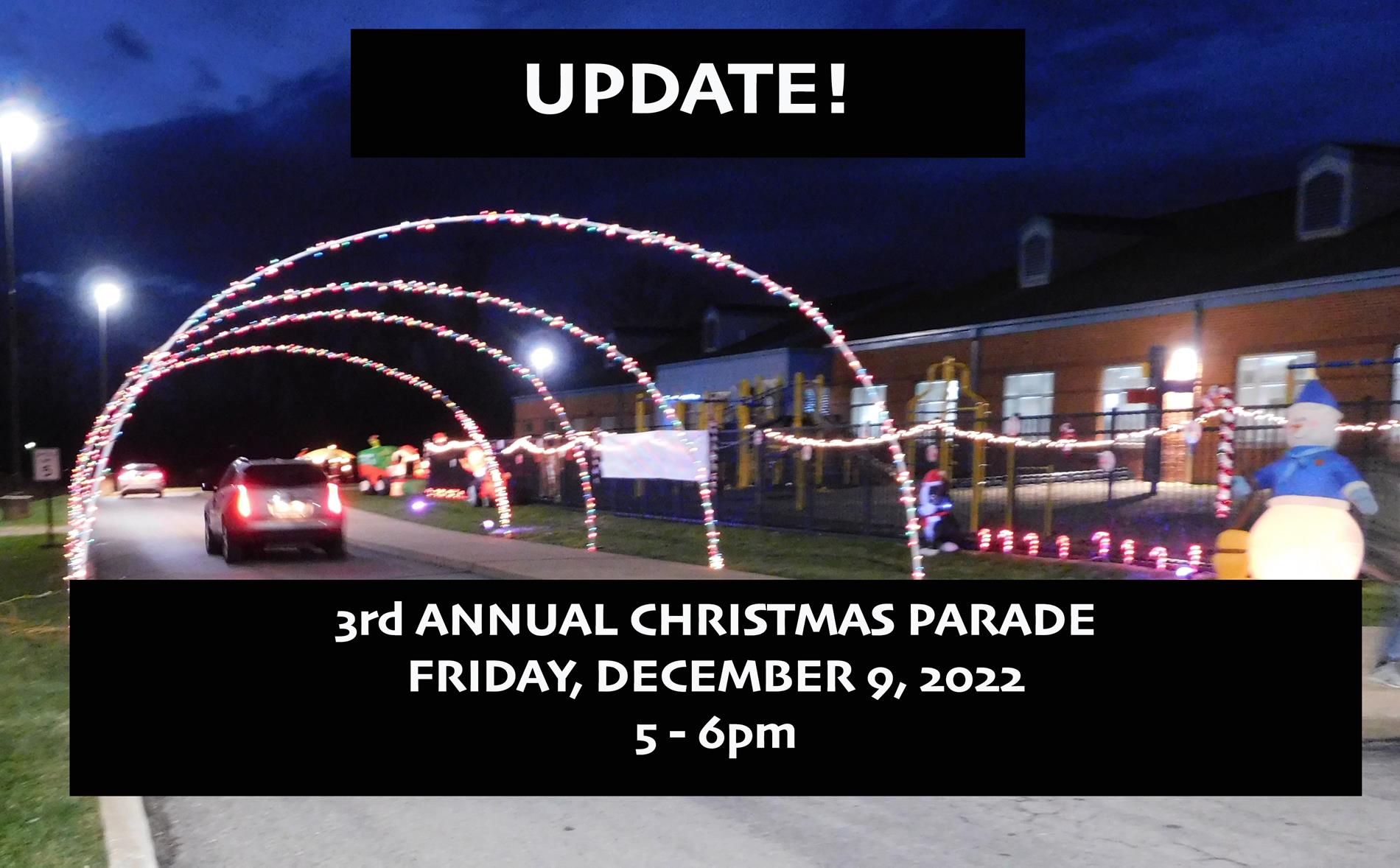 Christmas Parade Update