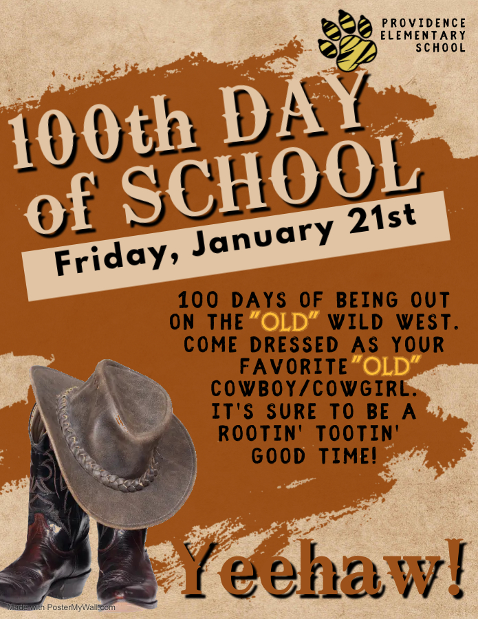 100th Day of School Flyer