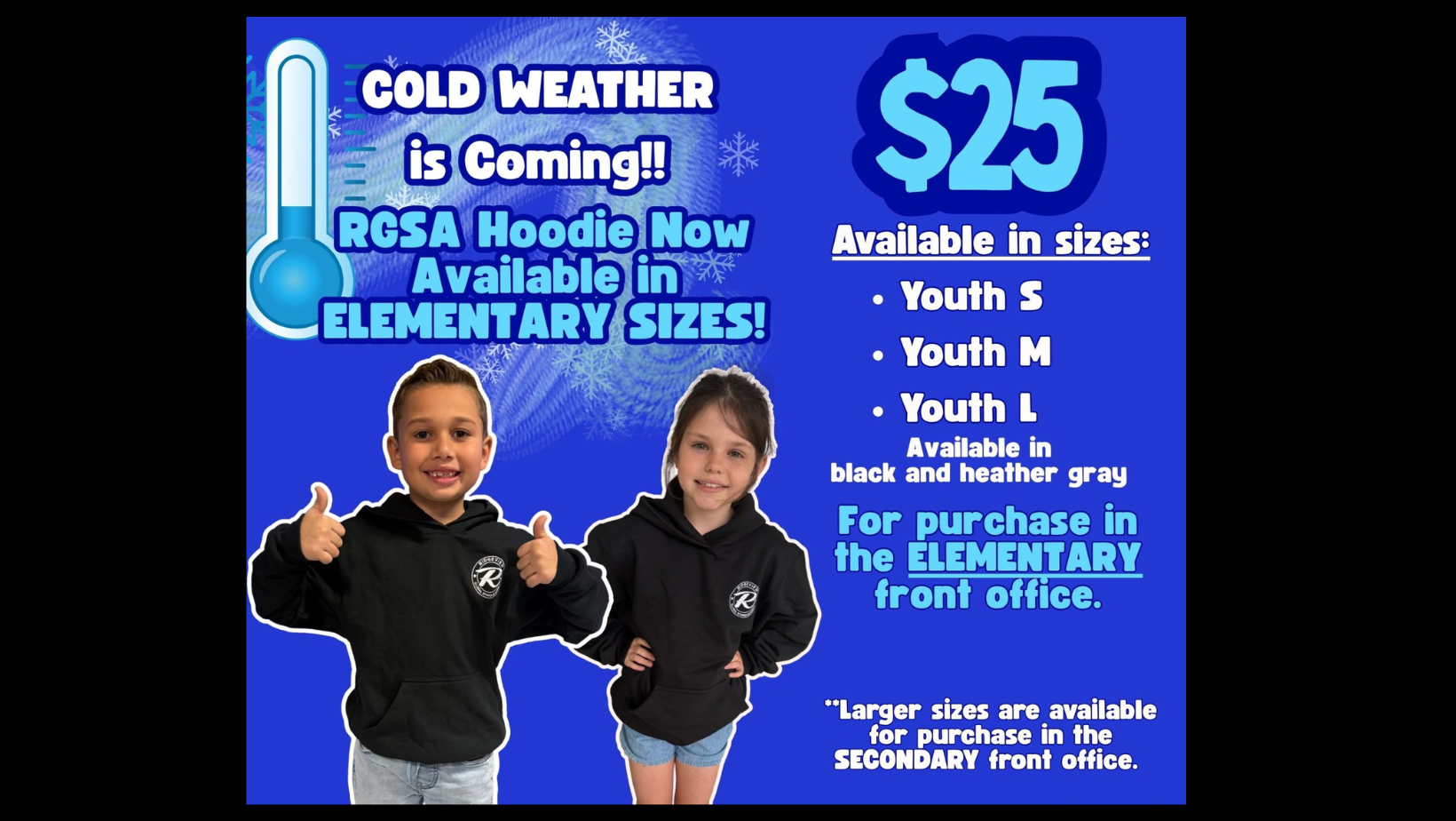 Elementary Hoodie Flyer