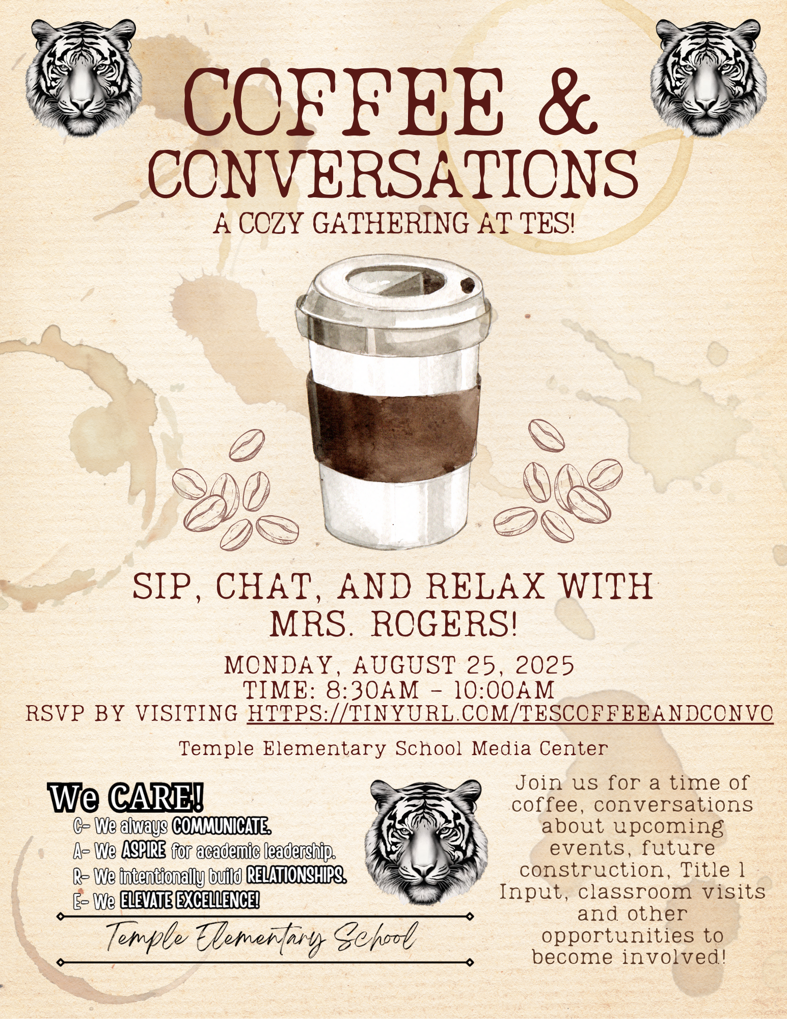 Coffee and Conversations Coffee and Conversations