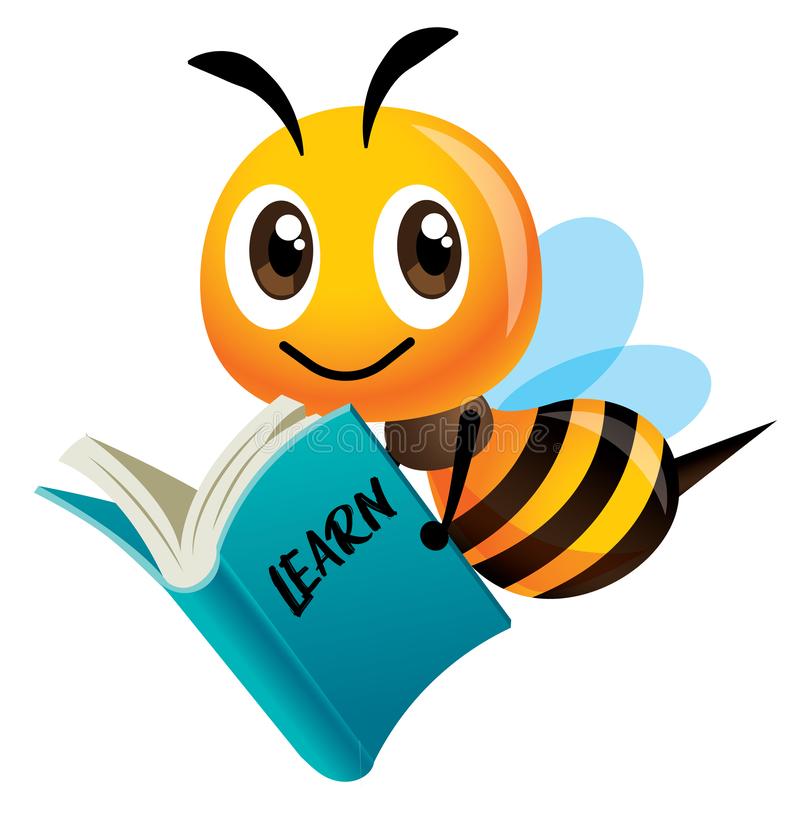 Bee Reading a book