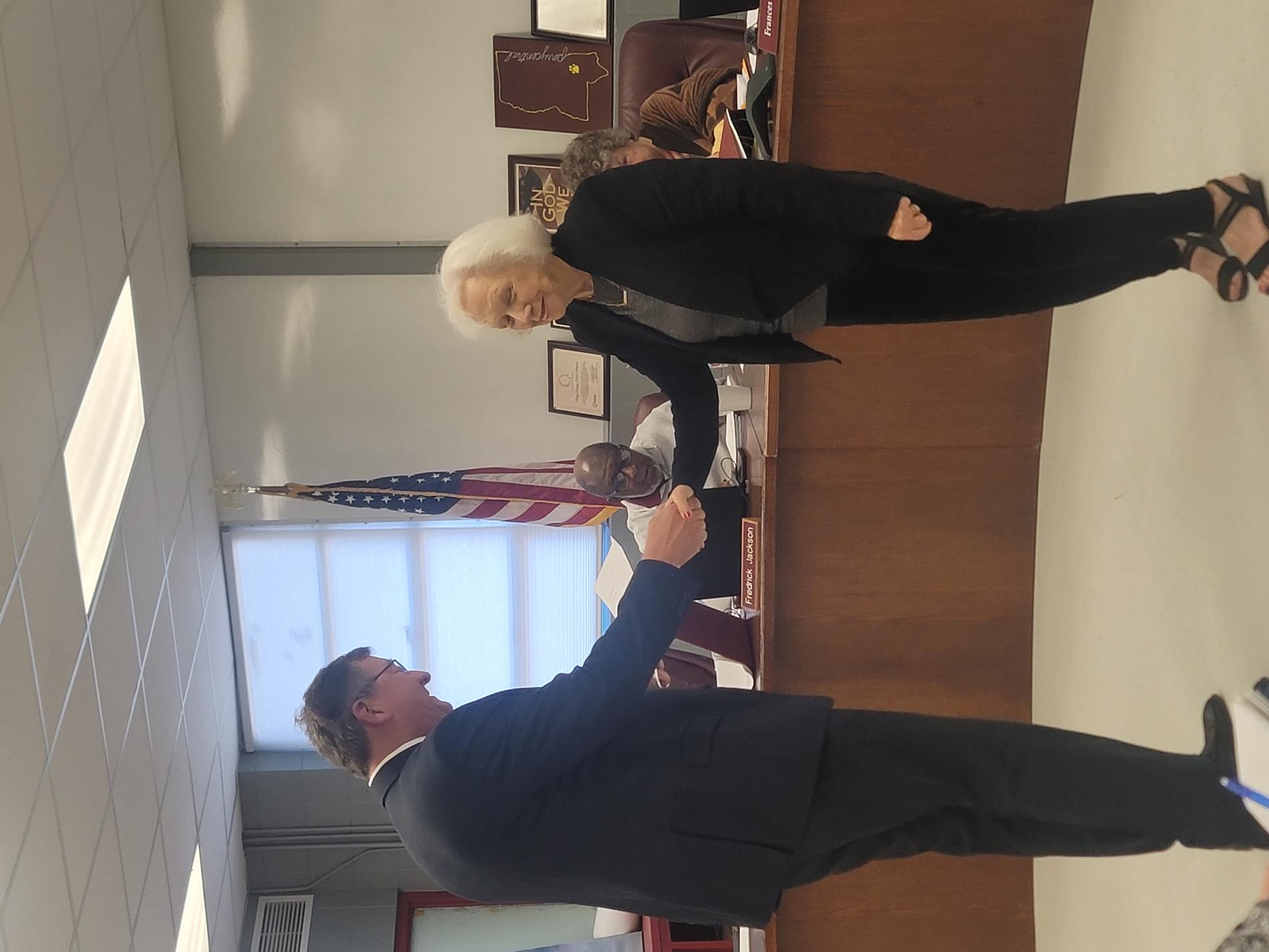 Frances Mathis sworn in as elected Board Member