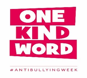 "One Kind Word" in red anti Bullying Week "One Kind Word" in red anti Bullying Week