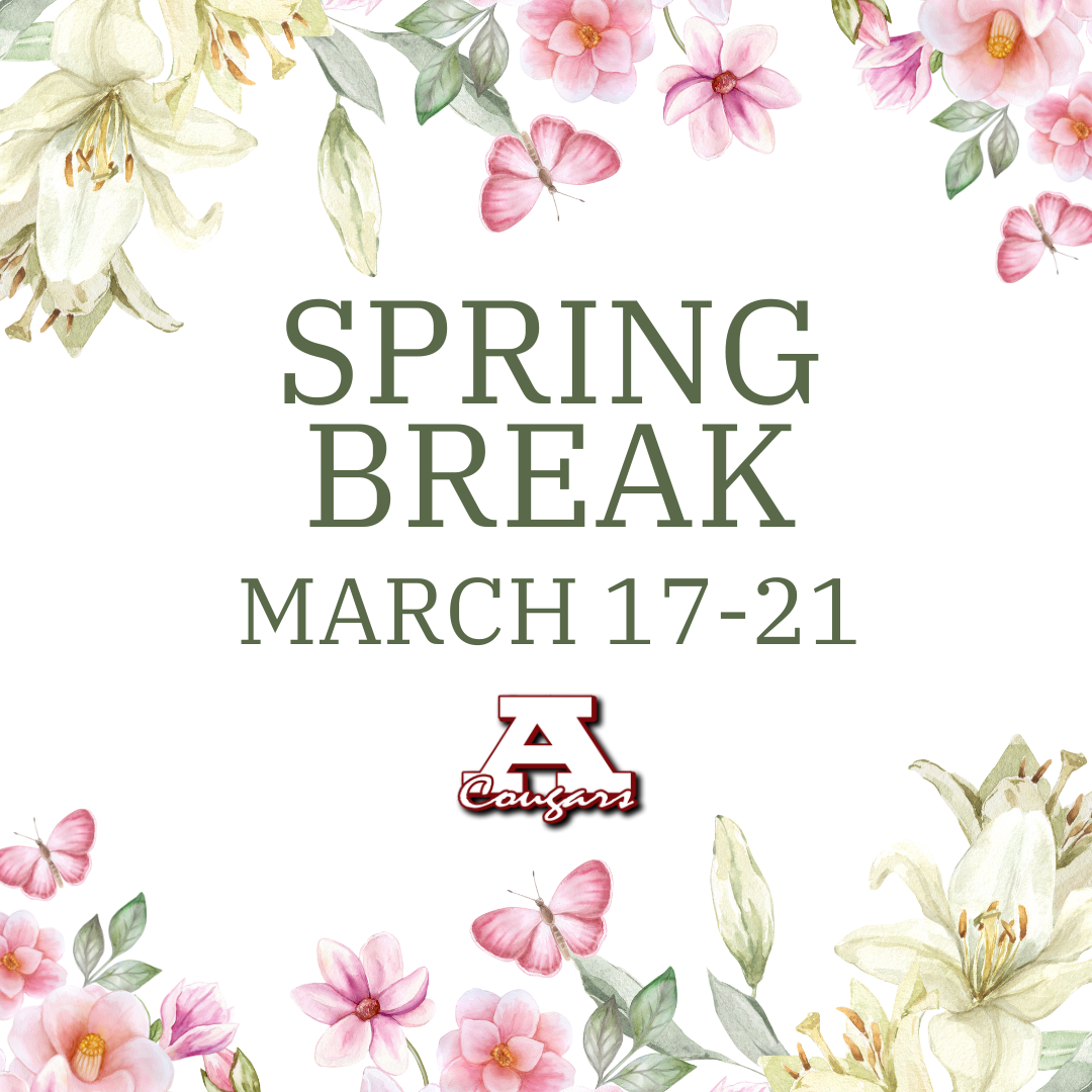 Spring Break March 17-21