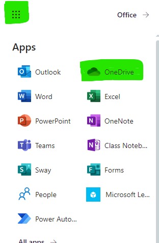 List of Office 365 Apps