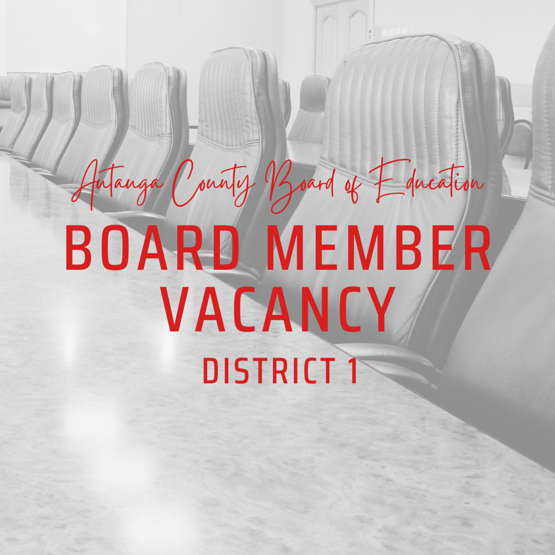 District 1 Board Vacancy Graphic