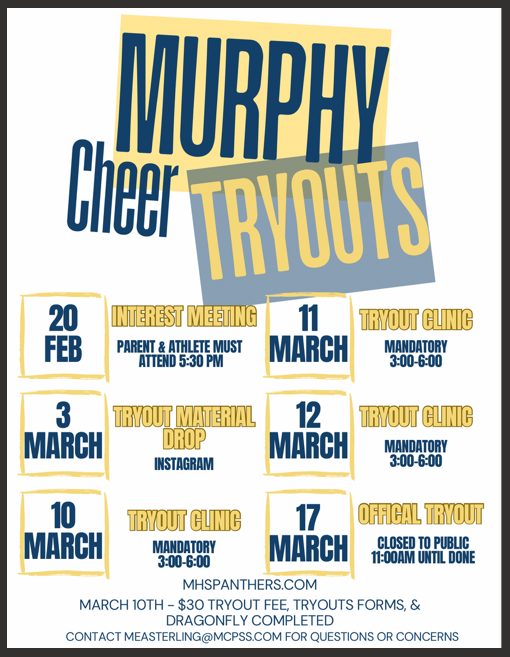 Murphy Cheer Tryouts