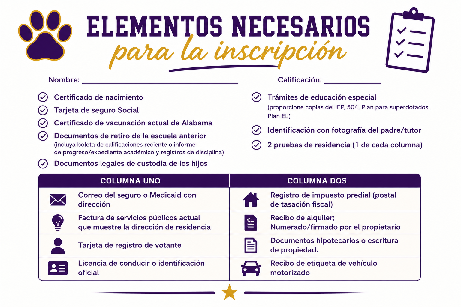 enroll spanish