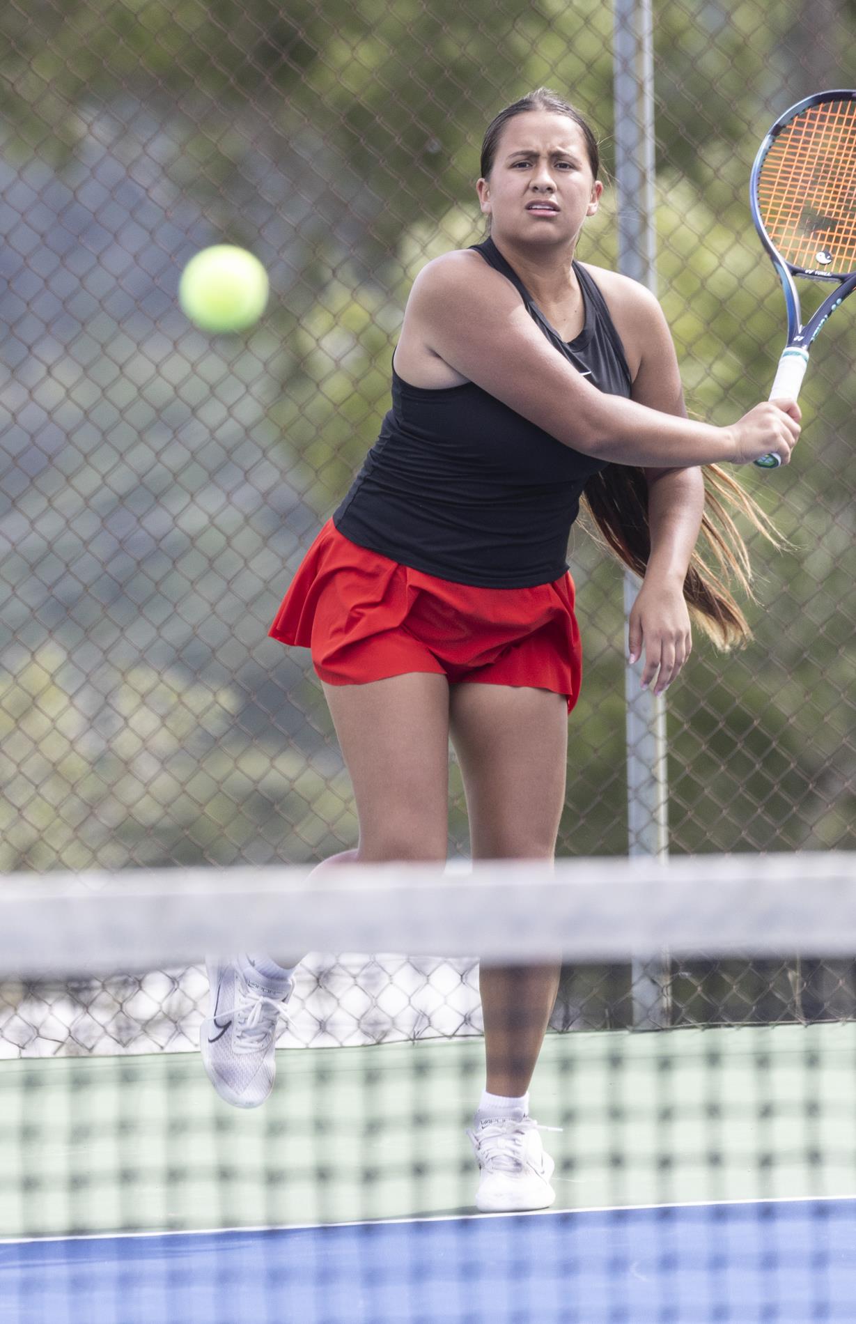 Ingram Tom Moore team tennis vs. Canyon Lake on Sept. 4, 2024