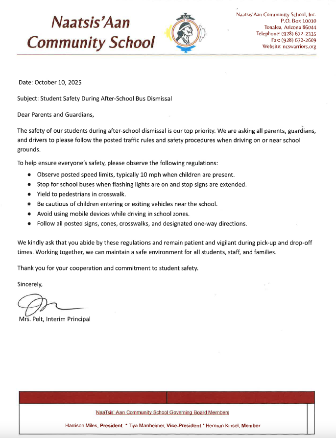 Letter from the Principal