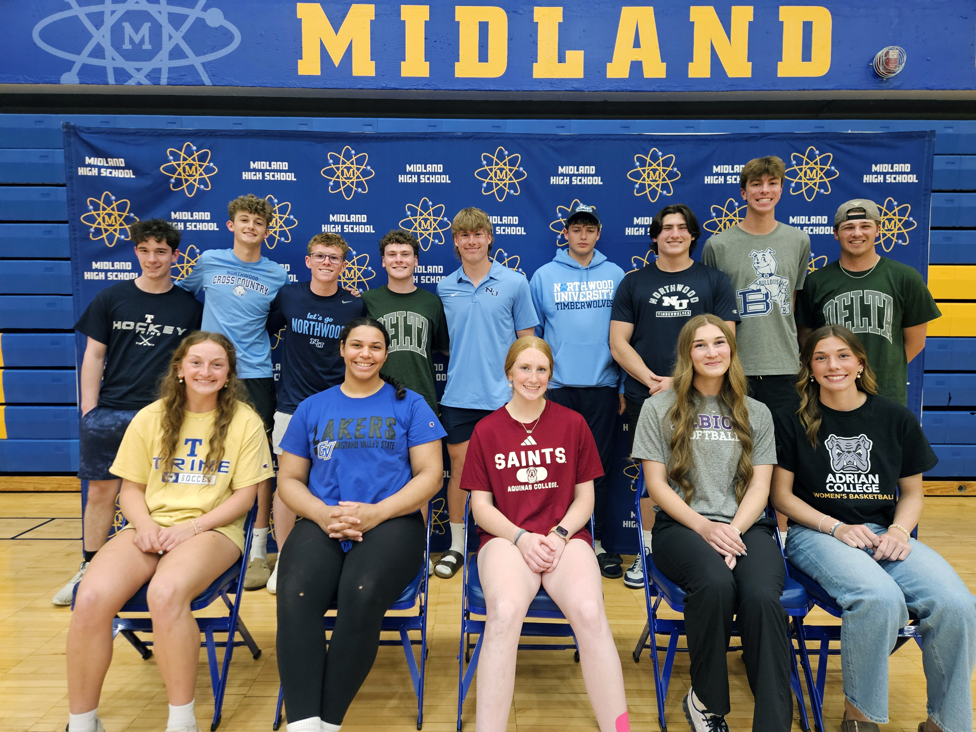 Student Athletes from the Midland High Class of 2026 who have signed to play in college