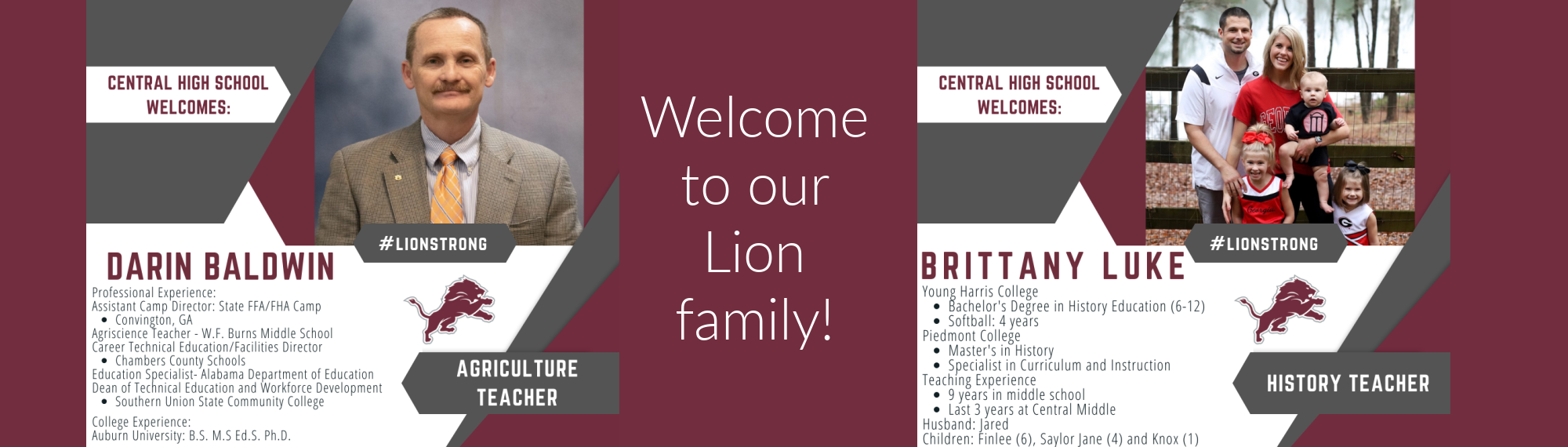 Welcome to our Lion family.