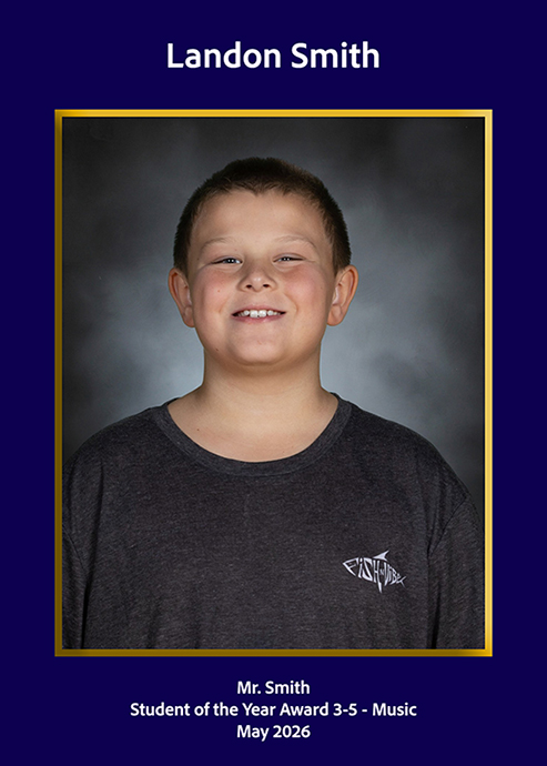 Music Student of the Year Award 3-5